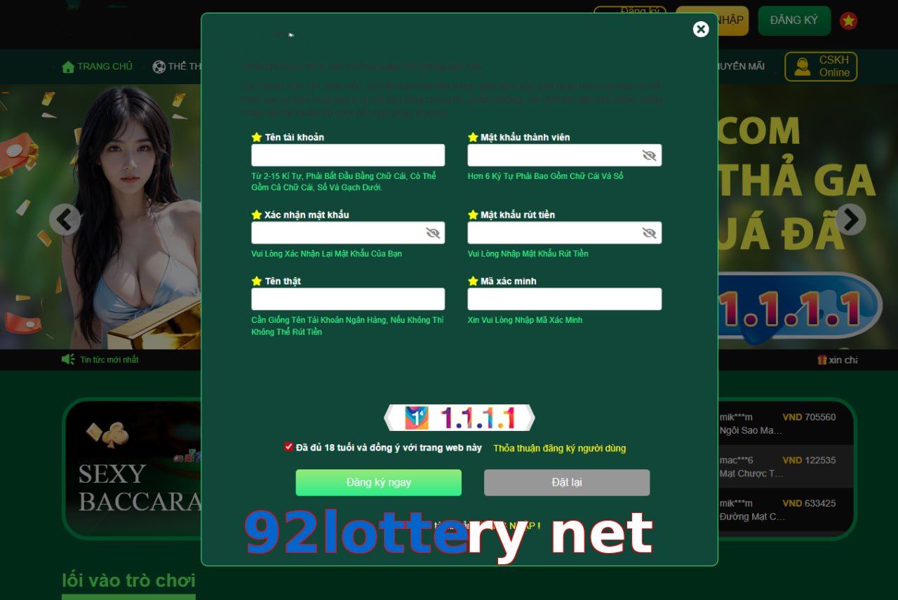 92lottery net